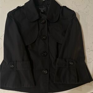 Women’s short black trench